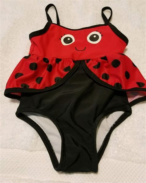 18m One Piece Ladybug Swimsuit Bathing Suit Polka Dot Wings Oceanpacific Onepiece Polka Dot