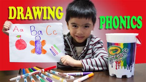Learning Abc Phonics Drawing Using Color Markers Full Version A Z Youtube