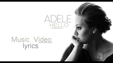 Adele Hello Lyrics Youtube
