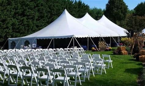 40x80 Pole Tent Rental 306 Party Rentals Tents Tables Chairs Decor
