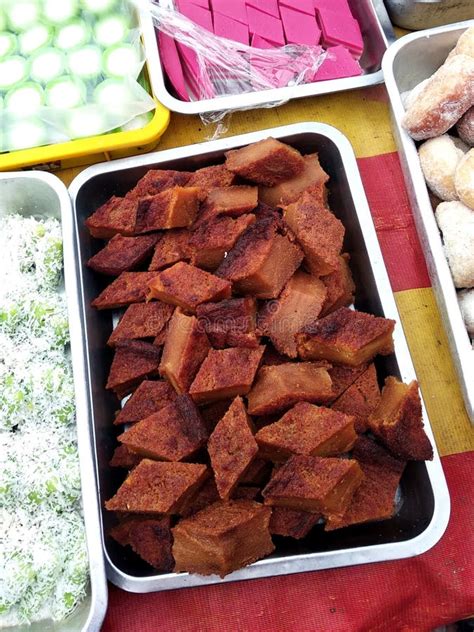 Variety Of Famous Traditional Malaysian Sweet And Dessert Sell By