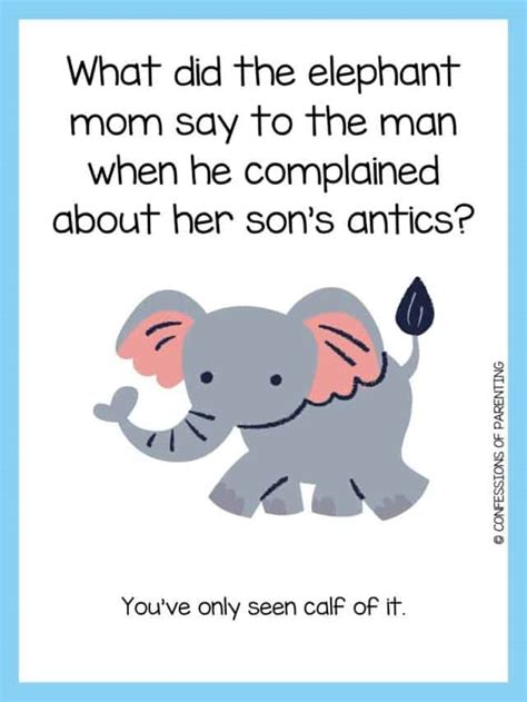 115 Funny Elephant Jokes That Make You Lol Free Joke Cards