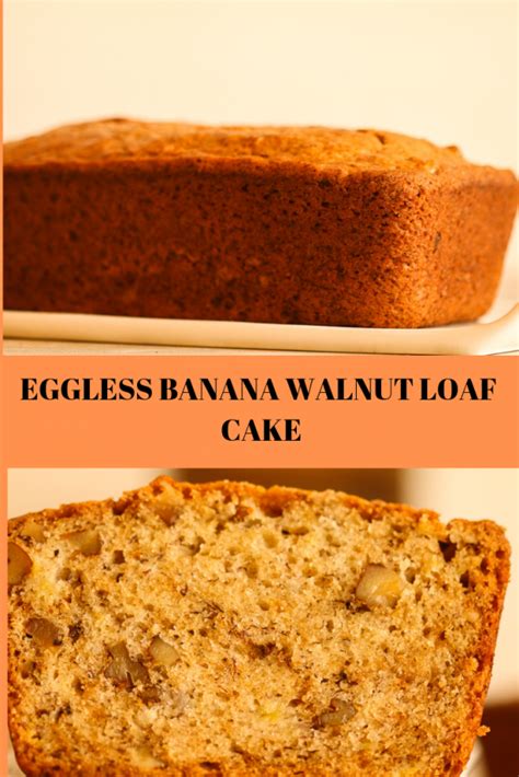 Eggless banana cake recipe | eggless banana bread. Eggless Banana Walnut Loaf Cake - Veenas Vegnation