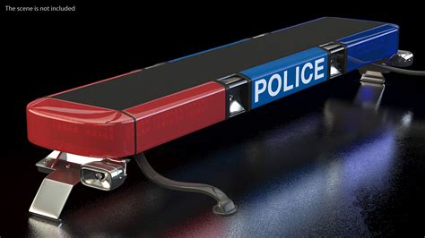 Police Vehicle Light Bars 3d Model 49 3ds Blend C4d Fbx Max Ma