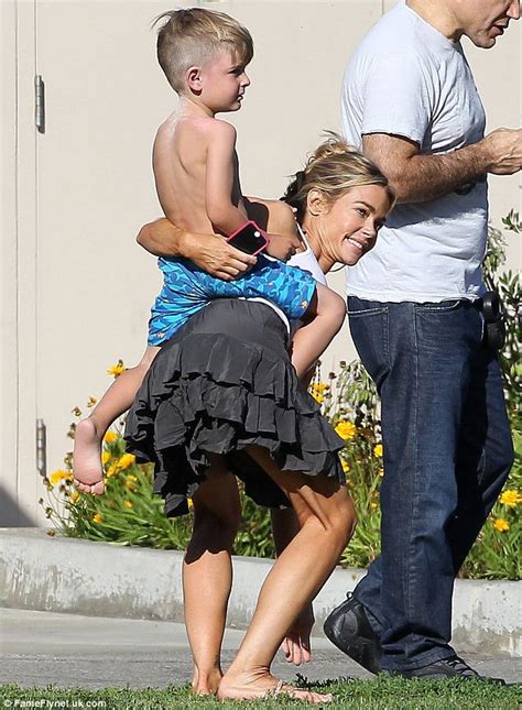 Denise Richards Enjoys Walk In The Park With Daughters Sam And Lola Plus Ex Husband Charlie