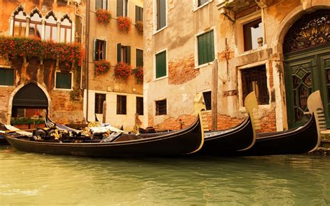 Free Download Venice Gondola At Night Wallpaper 1920x1200 For Your