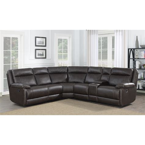 Preston 3 Piece Reclining Sectional Sofa Dealepic