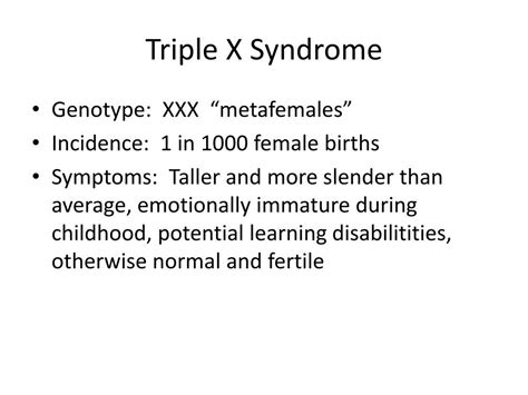 Ppt Human Sex Chromosome Abnormalities Powerpoint Presentation Free Download Id2875567
