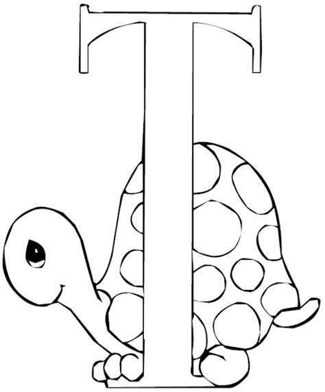 Lowercase Letter T Coloring Page Coloring Pages