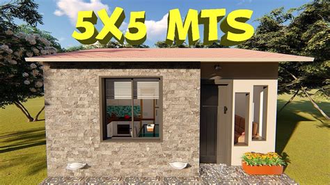 Plano de Casa 5x5m / House 5x5 - YouTube
