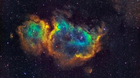 Colorful Nebula Space Galaxy Glow Stars Black Sky 4K HD Space