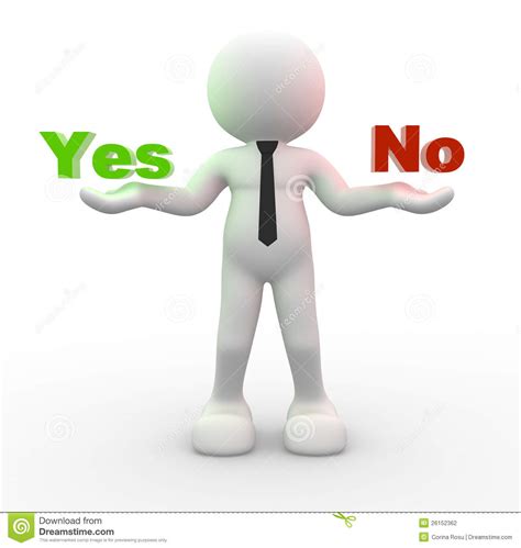 Yes Or No Stock Photography Image 26152362