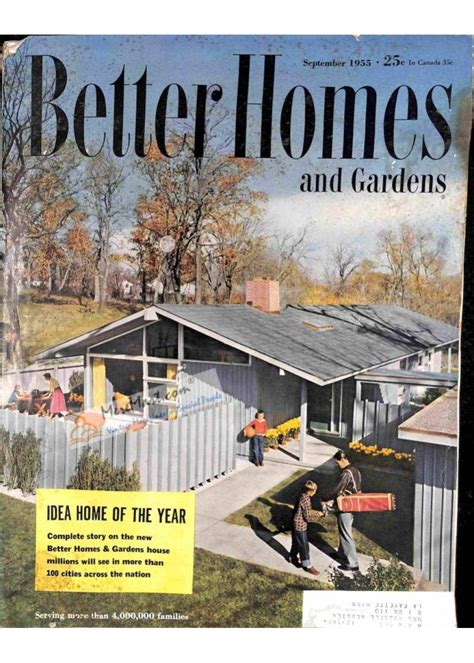 Cover Print Of Better Homes And Gardens September 1955