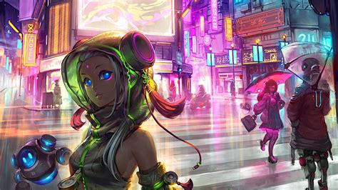2560x1440 Anime Cyberpunk Scifi City 1440p Resolution Hd 4k Wallpapers