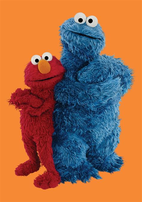 Cookie Monster And Elmo Sesame Street Greeting Card Uk