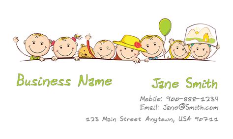 Babysitting Business Cards Templates Free Printable
