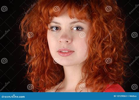 jolie fille red haired image stock image du femmes beauté 12129063