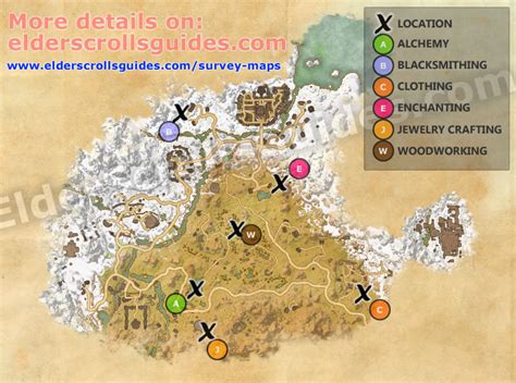 Eastmarch Survey Report Map Elder Scrolls Online Guides