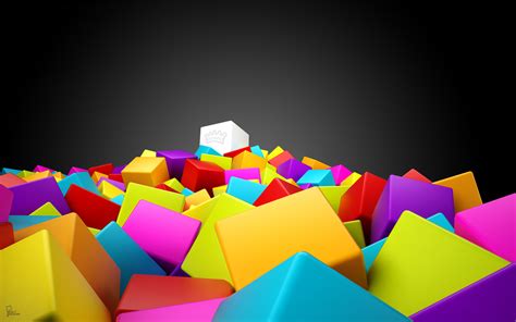 3D Colorful Squares Wallpapers Wallpapers HD