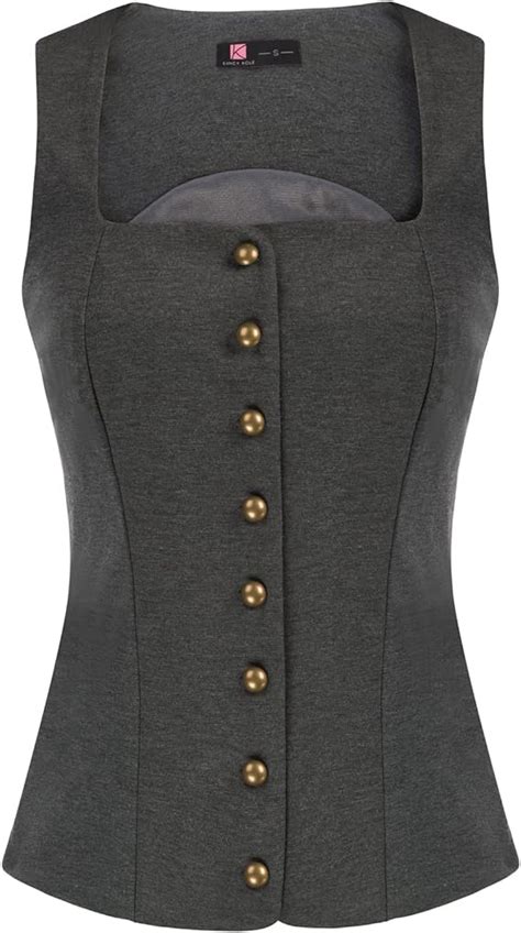 Kancy Kole Fashion Waistcoat For Women Pirate Dressy Steampunk Economy Suit Vest Waistcoat