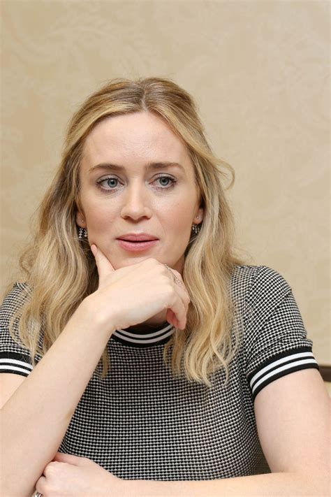 The thing i worry about, he says, his legs bouncing with nervous energy, is hearing more pain.. Emily Blunt - "A Quiet Place" Press Conference in Austin
