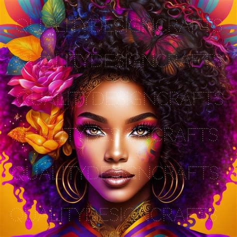 Beautiful Black Girl Magic Melanin Black Woman Png Afro Etsy Canada