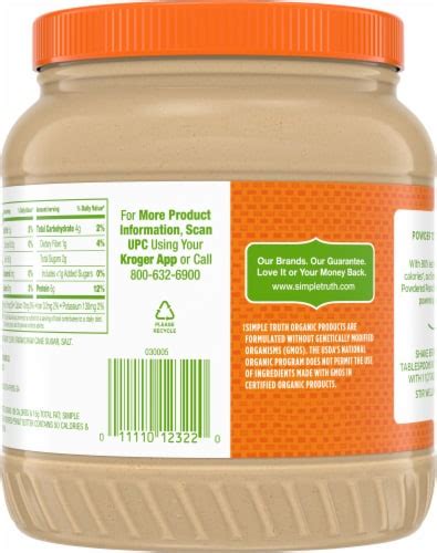 Simple Truth Organic Powdered Peanut Butter 24 Oz King Soopers