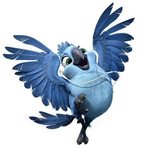 Check Out This Transparent Rio Character Carla The Spixs Macaw Png Image