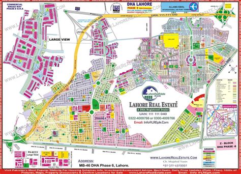 Dha Lahore Map