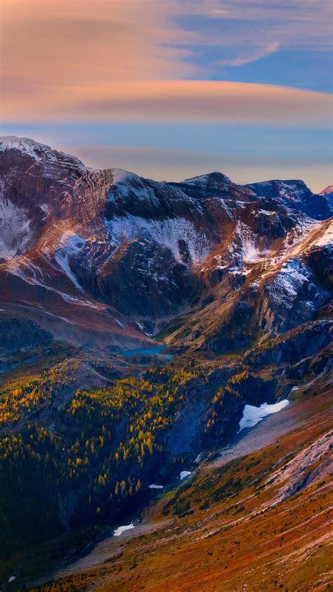 Mountain Peaks Sky Beautiful Scenery Wallpaper 1080x1920