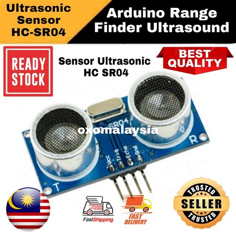 Arduino Range Finder Ultrasound Ultrasonic Sensor Hc Sr04 Shopee Malaysia
