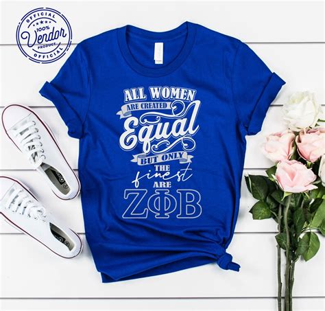 Zeta Phi Beta Sorority Ts T Shirts All Women Are Etsy