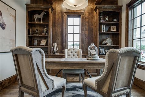 Office And Study Rustic Home Office Dallas By Cambridge Homes