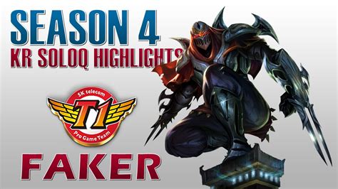 Skt T Faker Zed Vs Fizz Kr Soloq Highlights Youtube