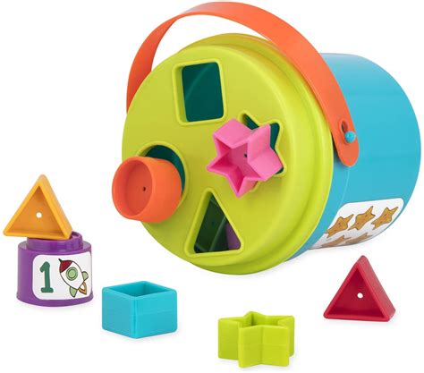 Battat Sort And Stack Shape Sorter And Stacking Cups Best Educational