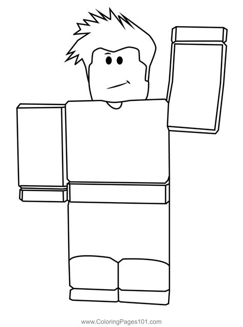 Roblox Hi Coloring Page For Kids Free Roblox Printable Coloring Pages