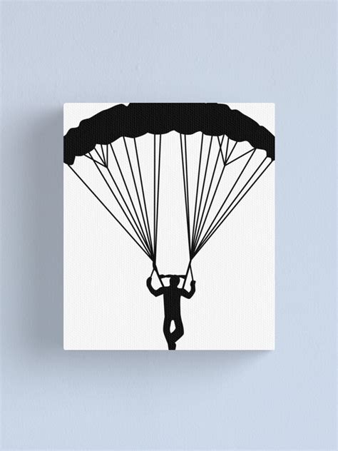 Skydiver Silhouette Canvas Print For Sale By Maydaze Redbubble