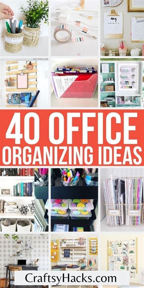 40 Creative Office Organization Ideas Small Office Organization