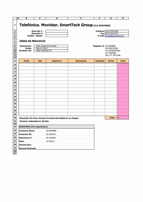 Sample Excel Templates Formato De Nota De Remision Para Llenar En Excel