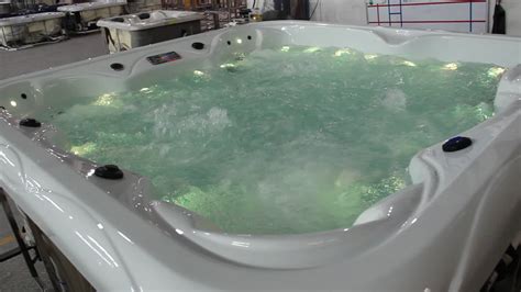 Aquaspring Spas Hl 6801s Silver White Marble 6 Person Hot Tub Buy 6