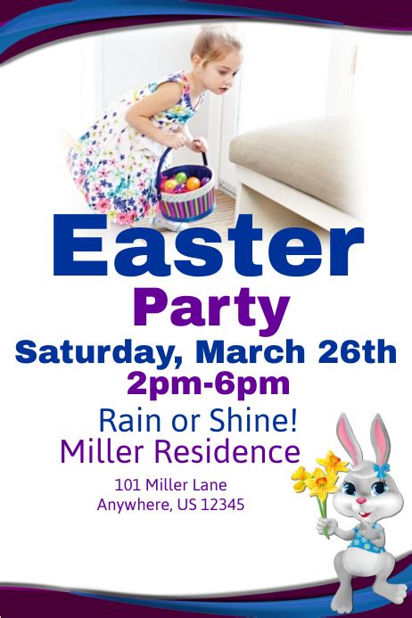 Easter Party Template Postermywall