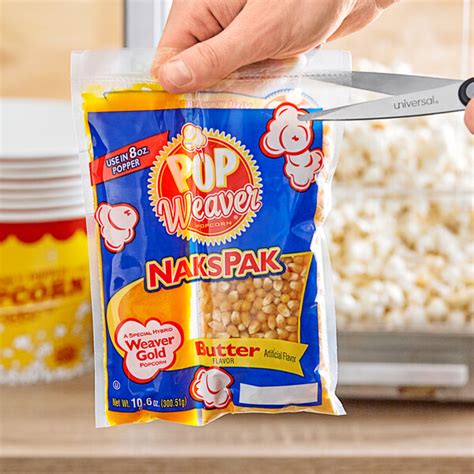 Pop Weaver All In One Naks Pak Popcorn Kit For 8 Oz Poppers 24case