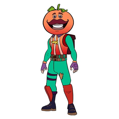 How To Draw Tomato Head From Fortnite Really Easy Drawing Tutorial