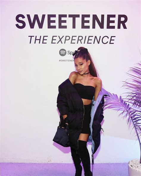 Ariana Grande At Spotifys Sweetener The Experience Pop Up In New York 09282018 Hawtcelebs