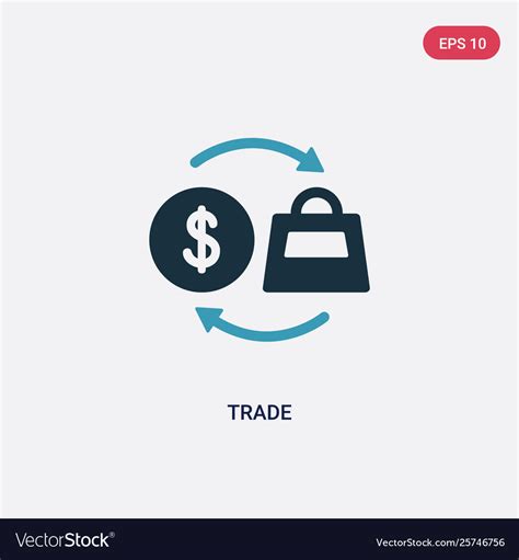 Two Color Trade Icon From Payment Concept Vector Image