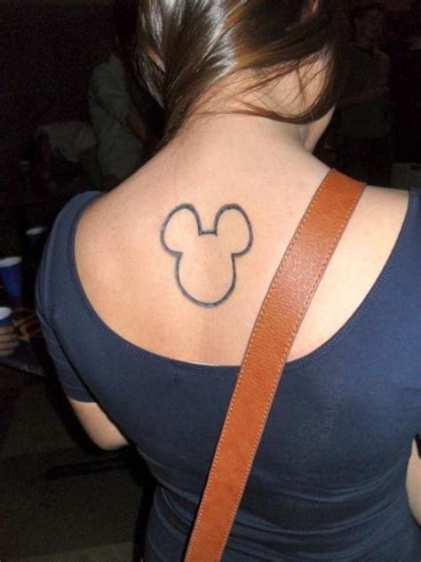 Mickey Mouse Outline Tattoo Just A Simple Mickey Outline Disney