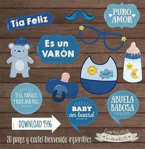 Carteles Imprimibles Letreros Para Baby Shower Niño Para Imprimir