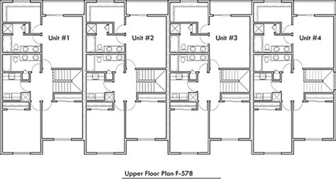 Townhouse floor plans 2 bedroom. Main Floor Bedroom Option, Four Plex, Townhouse, Four Bedroom,