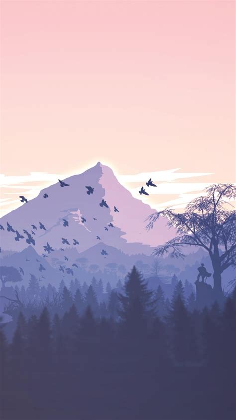 2160x3840 Resolution Forest And Mountains Illustrations Sony Xperia X