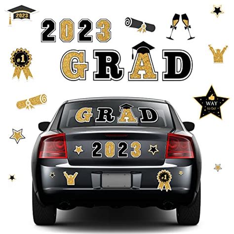 20 Pcs Graduation Car Magnets Set Congrats 2023 Magnetic Grad